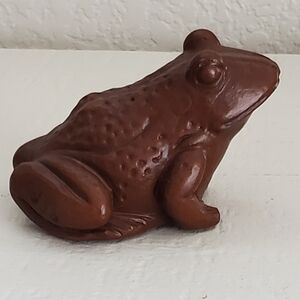 Vintage,Original Red-Mill Mfg. Frog/Toad Sculpture, Handmade, 1986, Brown, EUC